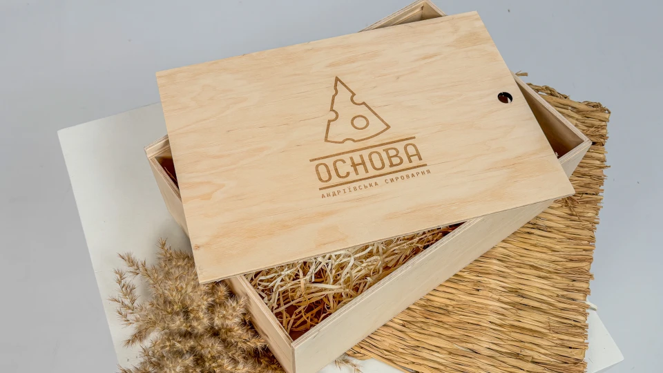 Велика деревʼяна коробка - АКСЕСУАРИ від OSNOVA CHEESE