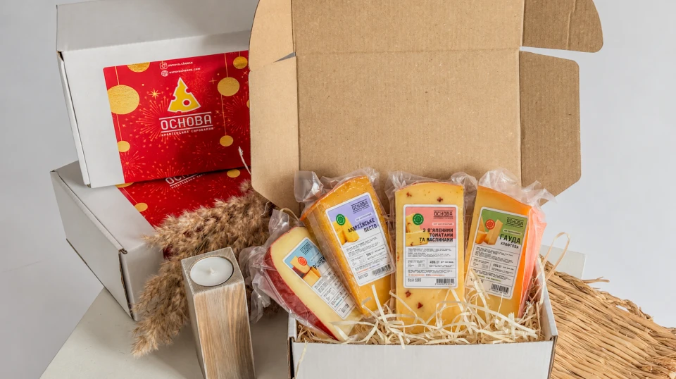 Набір "Крафтовий комплімент" - Набір з крафтовим сиром від OSNOVA CHEESE
